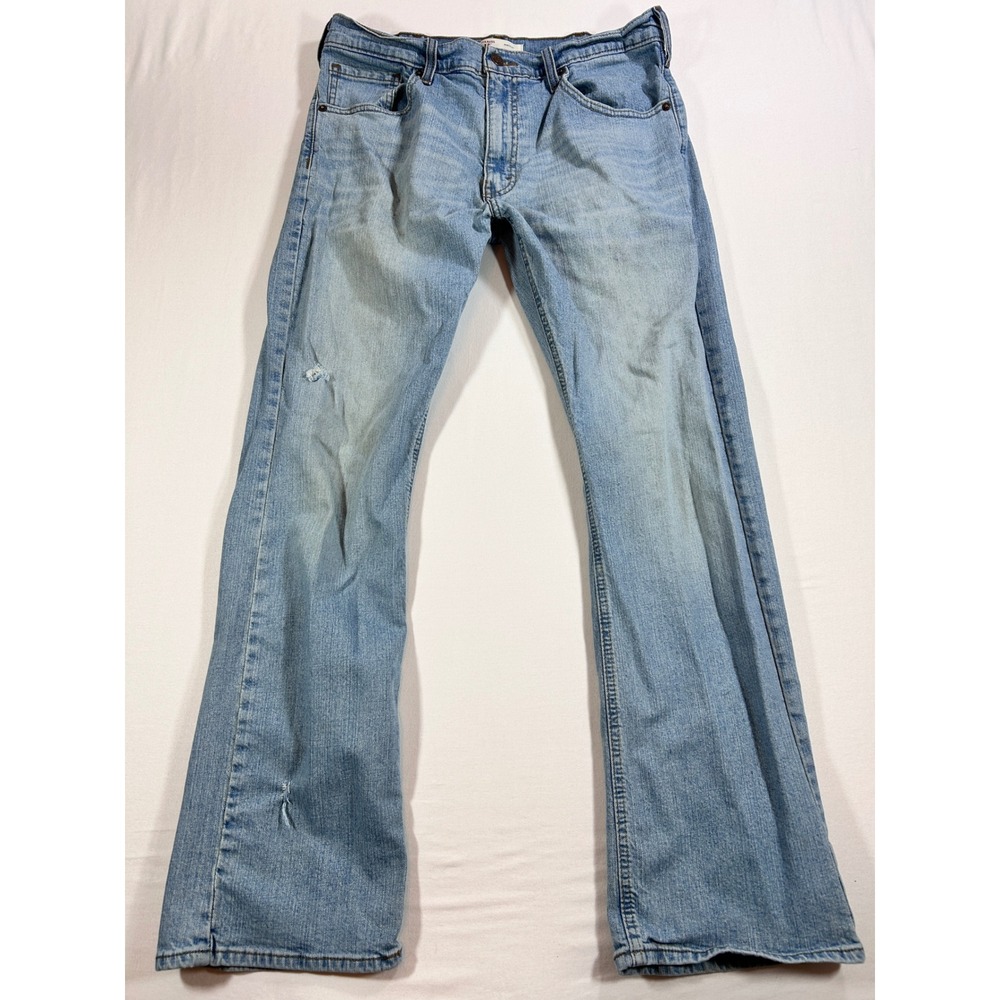 Signature by Levi Strauss Mens Bootcut Jeans Light Wash Denim 33x30